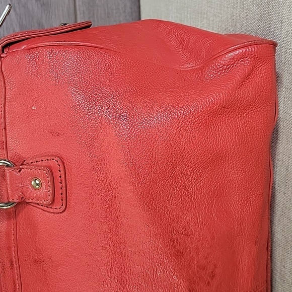 DKNY Red/Orange Leather Handbag - Picture 7 of 16